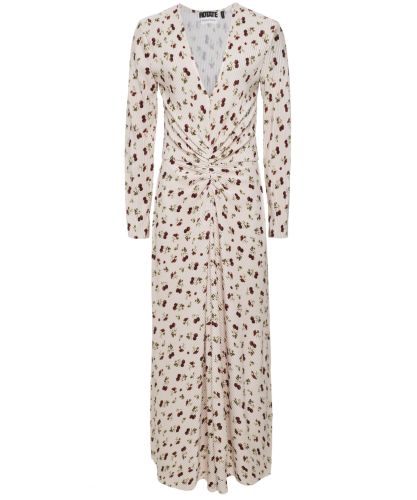 white christmas dresses The Duddi Puff-Sleeve Midi Dress | Rotate Birger Christensen main image 1