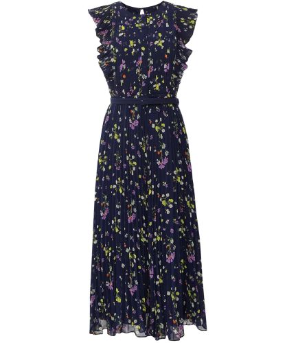 ◆Loulouseoul◆ Jaden Flower Dress Scarf Set Blue P0000FPK Jaden Flower Dress (Scarf Set / Blue) - LOULOUSEOUL