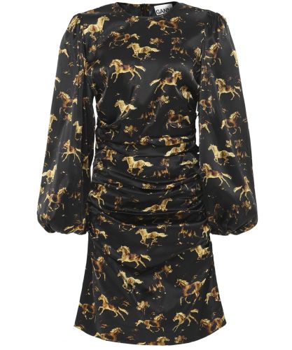 knee length dresses for ladies Stretch Cotton Buttoned Mini Dress main image 1