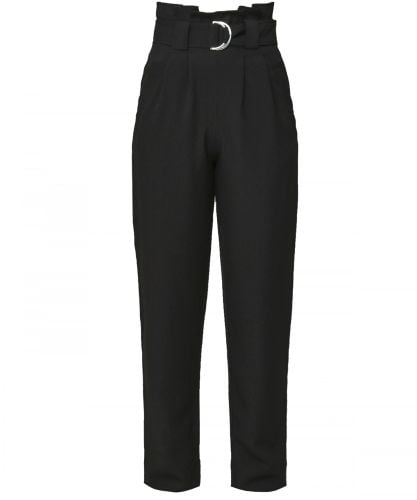 ☆送料・関税込☆GANNI★ GANNI LOOSE FIT LOGO PANTS★BLACK Black Black Nylon Elasticated Pants | GANNI US