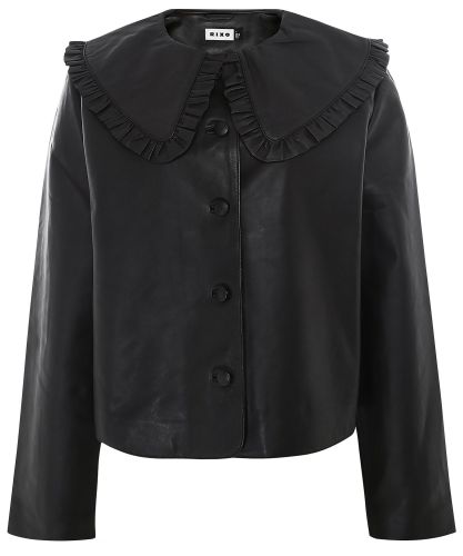 JILTU petit frill leather jacket