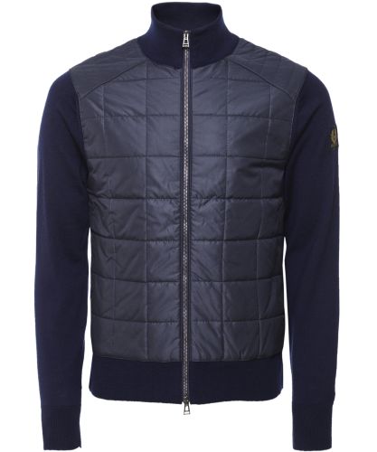 BELSTAFF ネイビー ニット　パッチポケットセーター　Mサイズ Belstaff Merino Kelbrook Zip Cardigan | Jules B