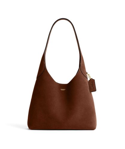 Coach Tan Suede Brooklyn Shoulder Bag 28
