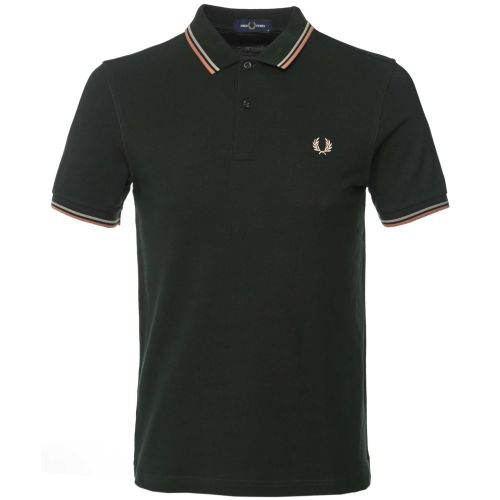 FRED PERRY☆The Fred Perry Shirt - M3600 NIGHT GREEN M3600 - Night Green / Light Ecru / Olive Mint | The Fred