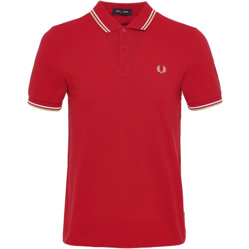 トップス FRED PERRY/Twin Tipped Ribbed Polo Shirt FRED PERRY