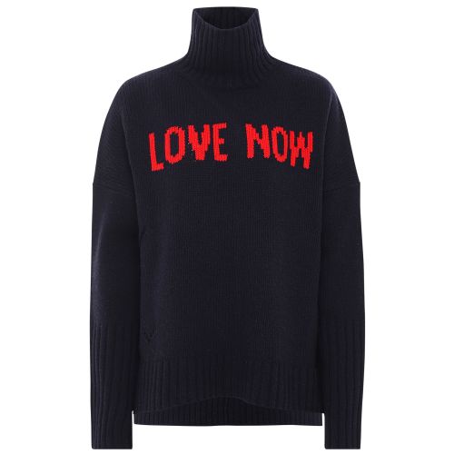 Zadig & Voltaire Navy Merino Alma Love Now Sweater | Jules B