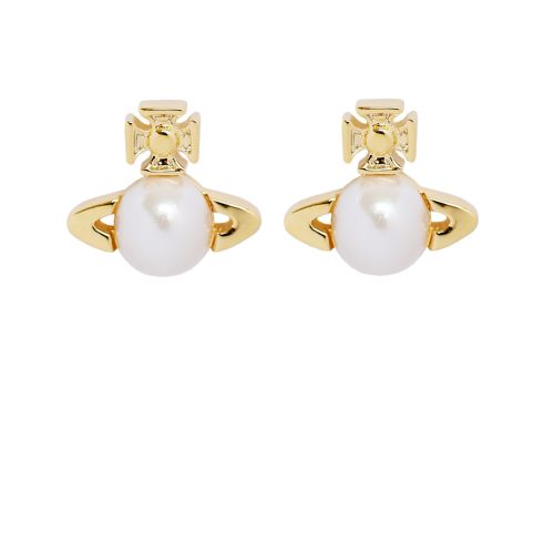ピアス VIVIENNE WESTWOOD GOLD BALBINA EARRINGS WITH PEARL Vivienne Westwood Gold Balbina earrings with pearl | TheDoubleF