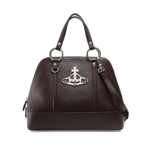 Vivienne Westwood Brown Jordan Medium Leather Handbag | Jules B