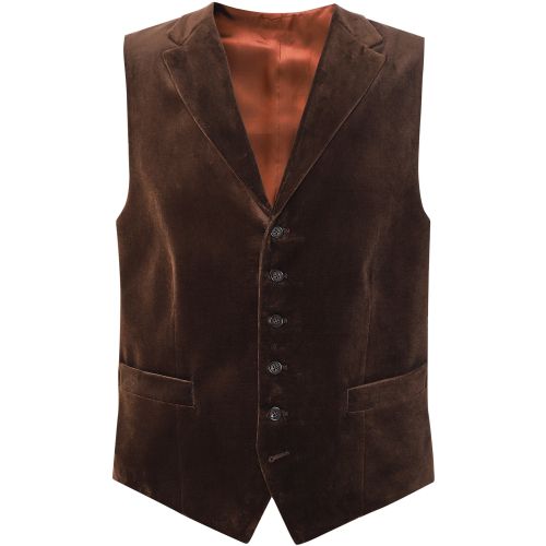 J. Blades Brown Velvet Vest | Jules B