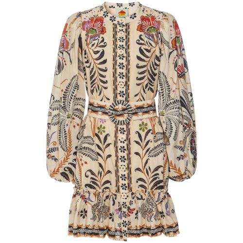 farm rio classic nature sand mini dress Farm Rio Nature Sand Mini Dress