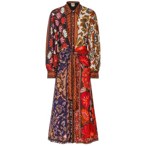 Farm Rio Miranda Chemise Midi Dress