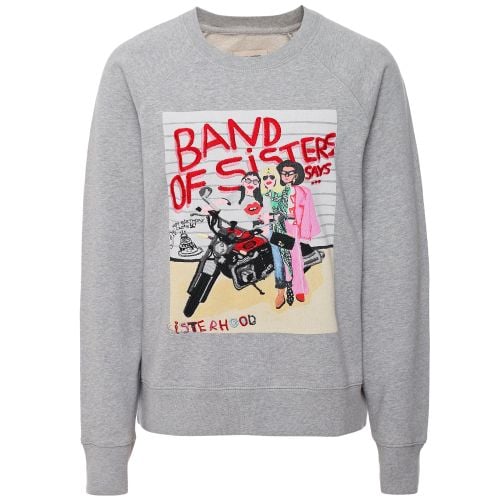 Zadig&voltaire 七分袖　スゥエット Zadig & Voltaire Embroidered Upper Skull Glitter Sweatshirt