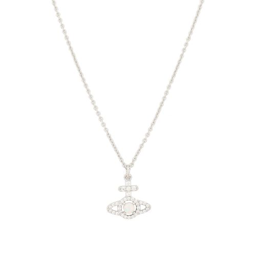 ★Vivienne Westwood★ Vivienne Westwood 6301011P 02R667 Olym Olympia Pearl Necklace - Gold/Pink - 6301011P-02R667_SM
