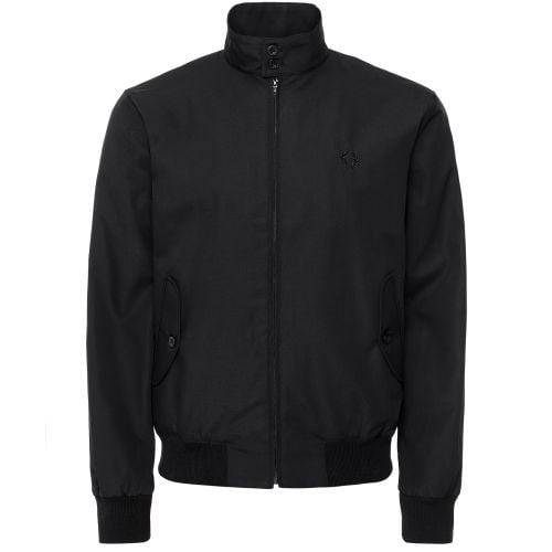 Fred Perry Black Water-Resistant Harrington Jacket | Jules B