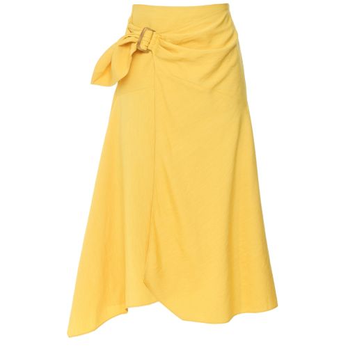 ★overdue flair★ STRIPE WRAP SKIRT_YELLOW STRIPE WRAP SKIRT_YELLOW - overdue flair