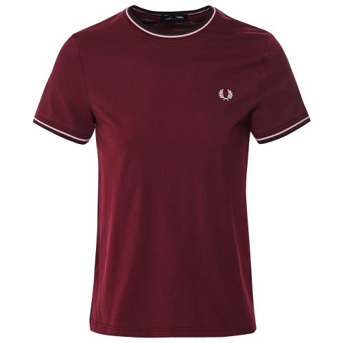 トップス FRED PERRY TWIN TIPPED T-SHIRT M1588 Y31 Fred Perry - twin tipped T-Shirt M1588 white 100, 49,99 €