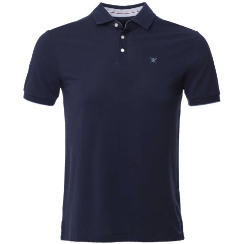 【新品タグ有】logo embroidery pleats polo op Hackett Stripe Trim Polo Shirt | Jules B