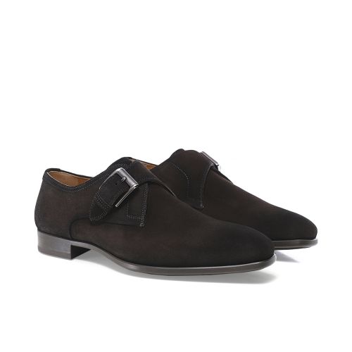 Magnanni Leather Single Monk Strap Dress Shoes Mens 13 M EU 46 Spain Sleek Efren Men main image 3