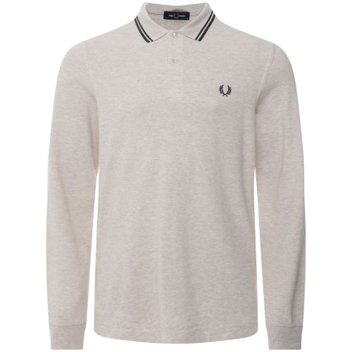 Fred Perry Long Sleeve Twin Tipped Polo Shirt