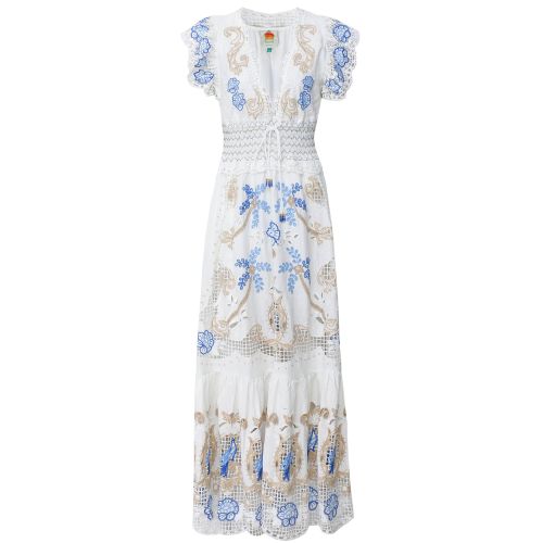 Farm Rio Romantic Richelieu Maxi Dress