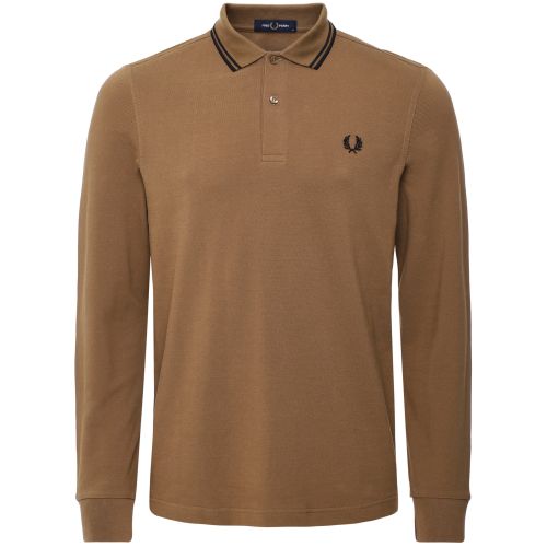 Fred Perry Shaded Stone Long Sleeve M3636 Polo Shirt | Jules B
