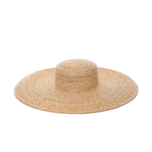 Filippo Catarzi Beige Wide Brim Raffia Hat | Jules B