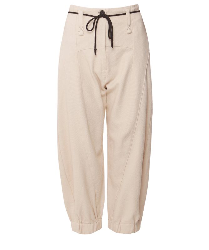 Lurdes Bergada Textured Cotton Pants