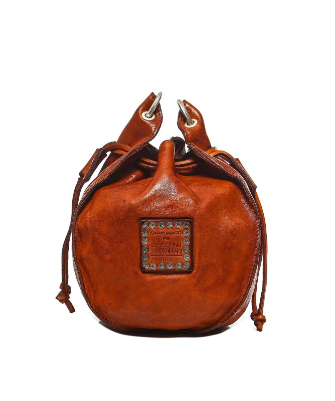 Campomaggi Embellished Leather Bucket Bag