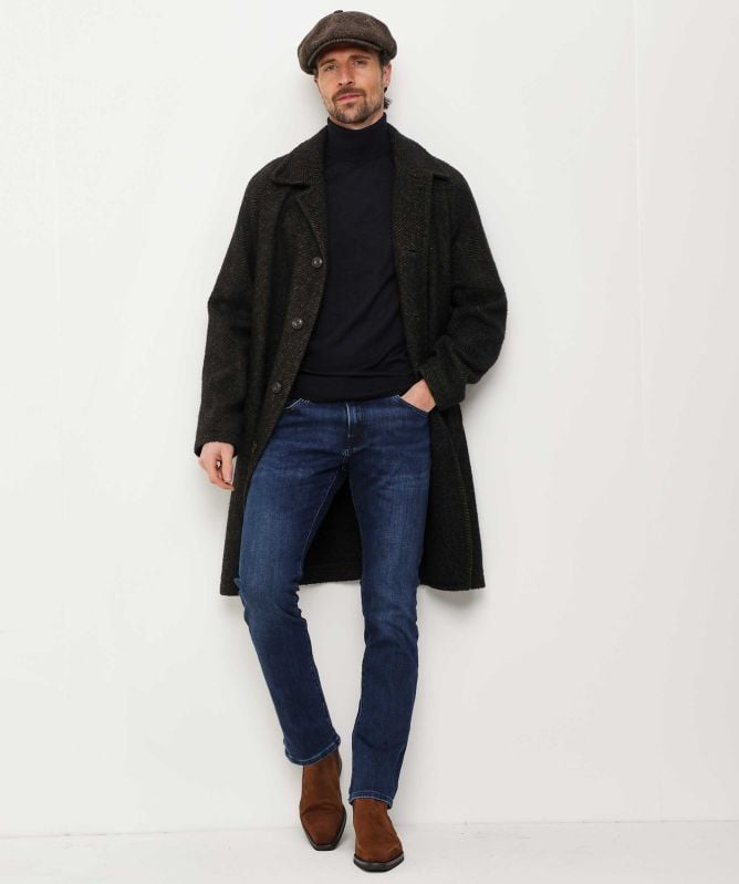 LBM 1911 Wool Herringbone Overcoat