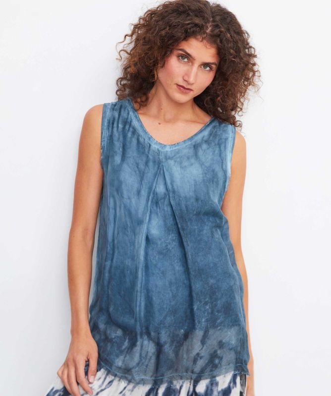 Sanctamuerte Marbled Silk Vest