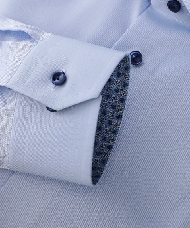 Eton Contemporary Fit Medallion Trim Shirt