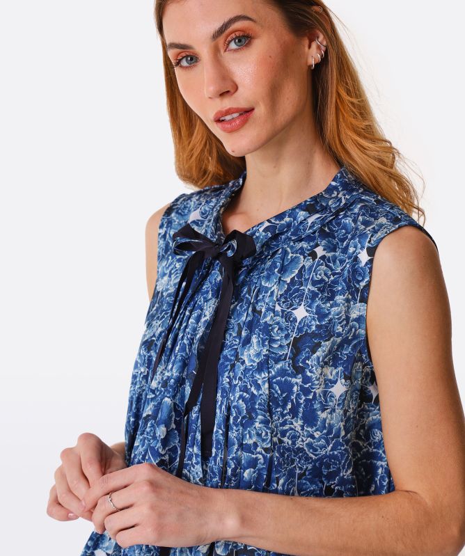 High Glamour Sleeveless Floral Top