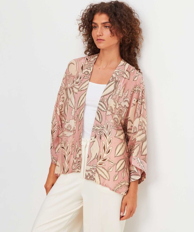 One Hundred Stars Sphinx Pink Kimono