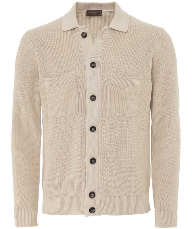 Filippo De Laurentiis Collared Knitted Overshirt
