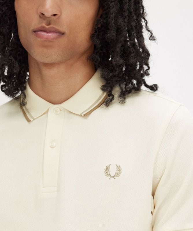 フレッドペリー m3600 v17 Fred Perry Ecru M3600 V17 Polo Shirt