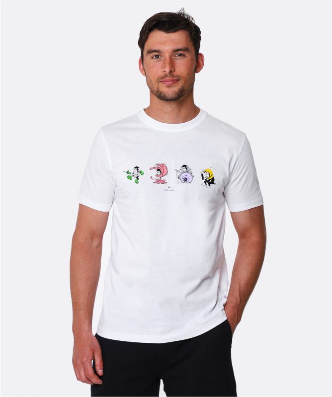 Paul Smith Organic Cotton Monkey Line-Up T-Shirt