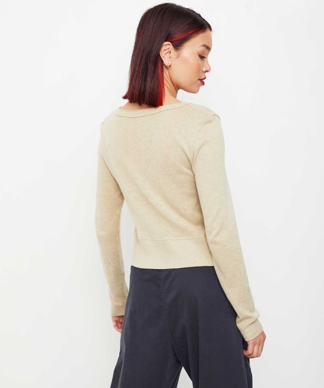 Lurdes Bergada Asymmetrical Button Cardigan