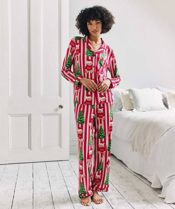 Chelsea Peers Christmas Teddy Bear Long Pyjamas