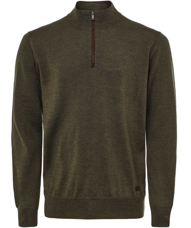 Eton Merino Quarter Zip Jumper