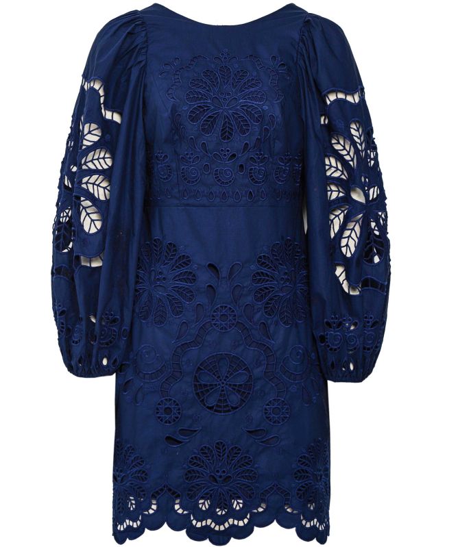 Farm Rio Flowery Richelieu Mini Dress Farm Rio Flowery Richelieu Mini Dress