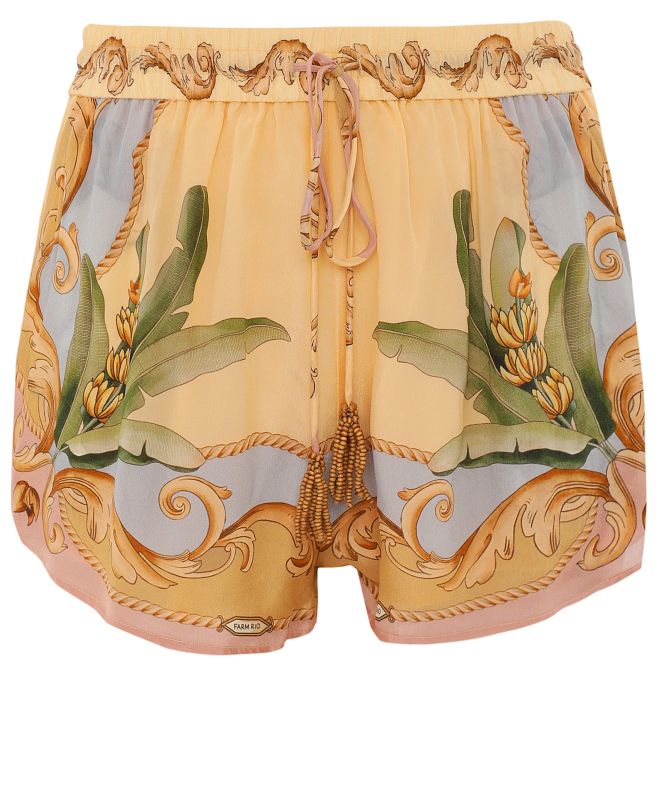FARM Rio Banana Royalty Kaleidoscope Shorts
