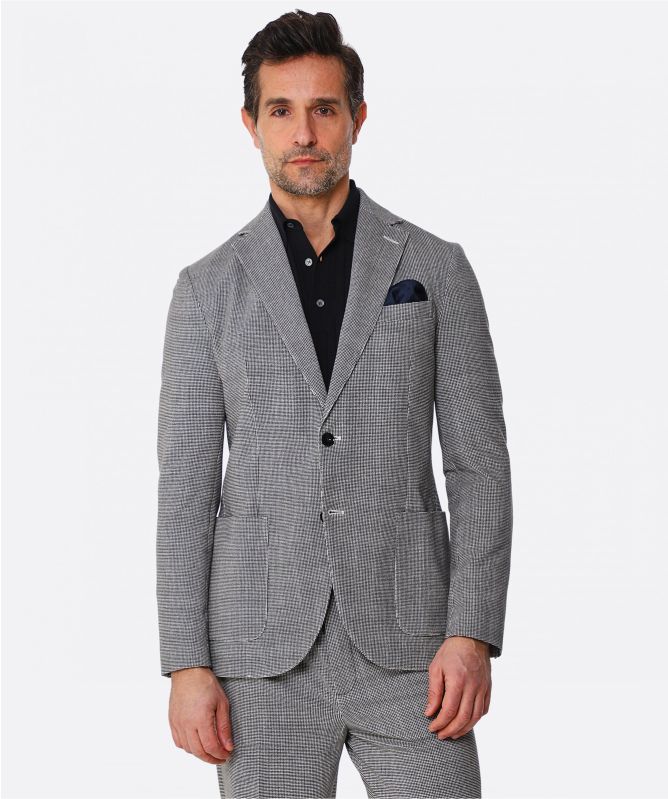 Circolo 1901 Stretch Cotton Dogtooth Jacket