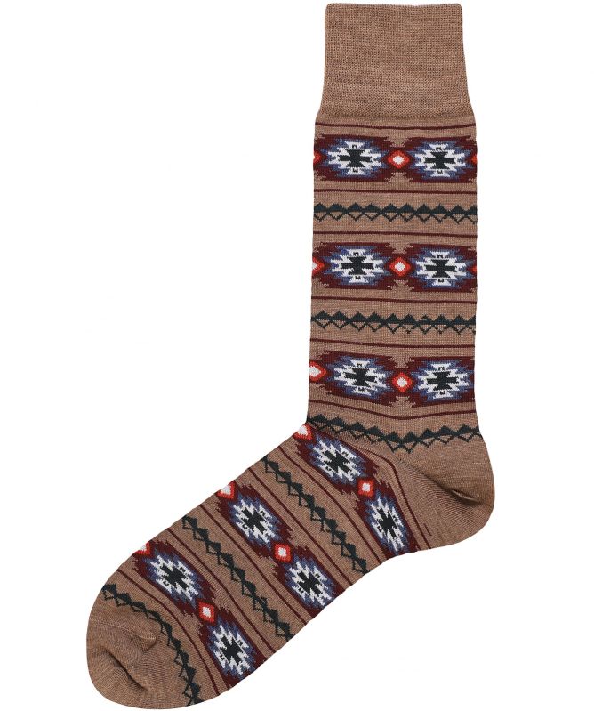 J. Blades Wool Blend Aztec Socks