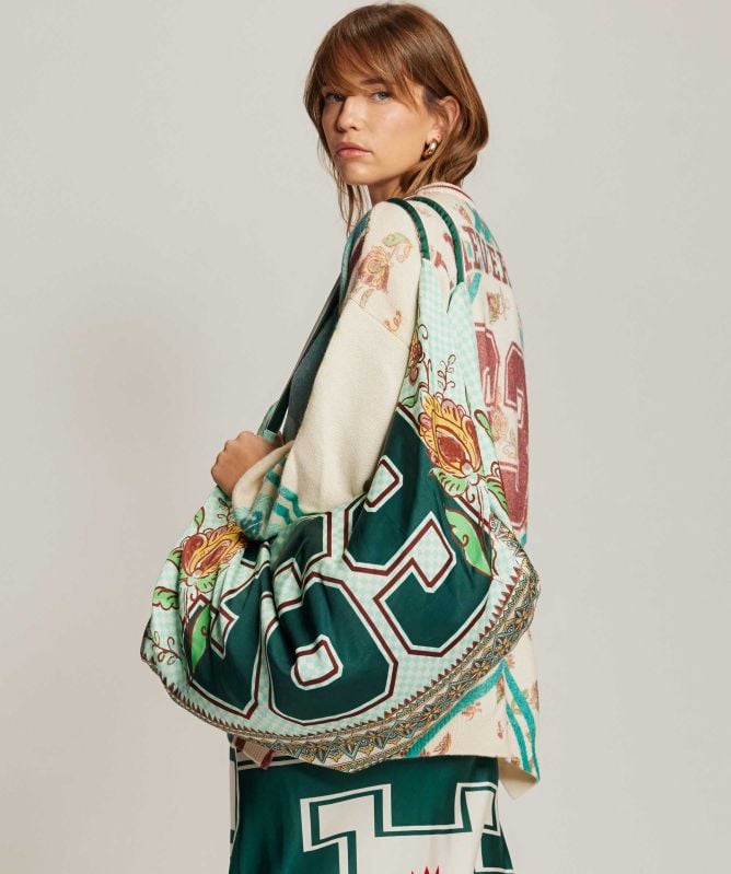 Me369 Liv Sporty Jade Printed Cardigan