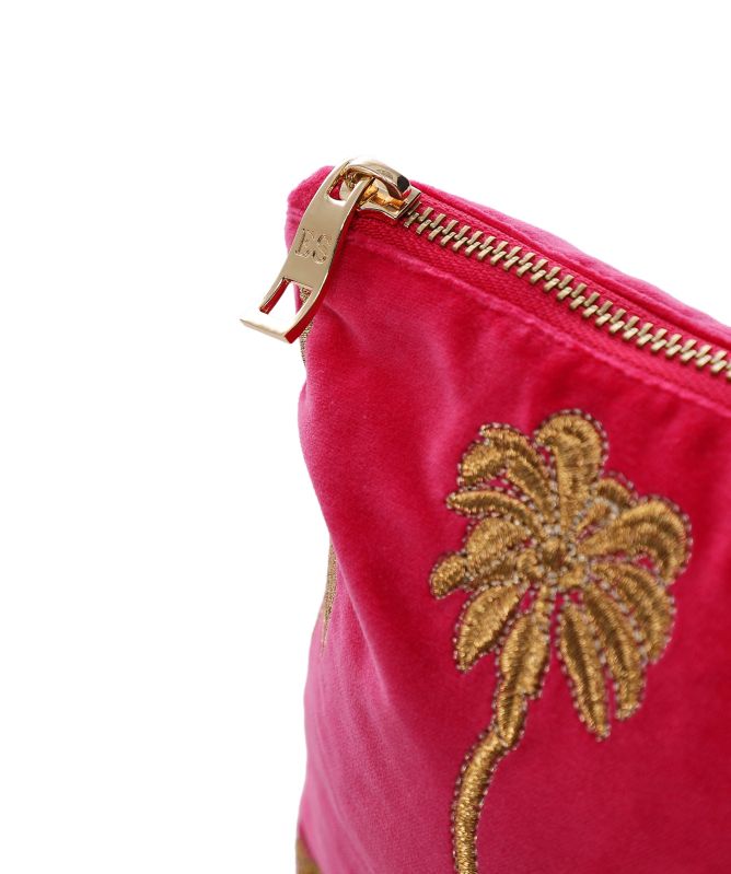 Elizabeth Scarlett Gold Palm Everyday Pouch