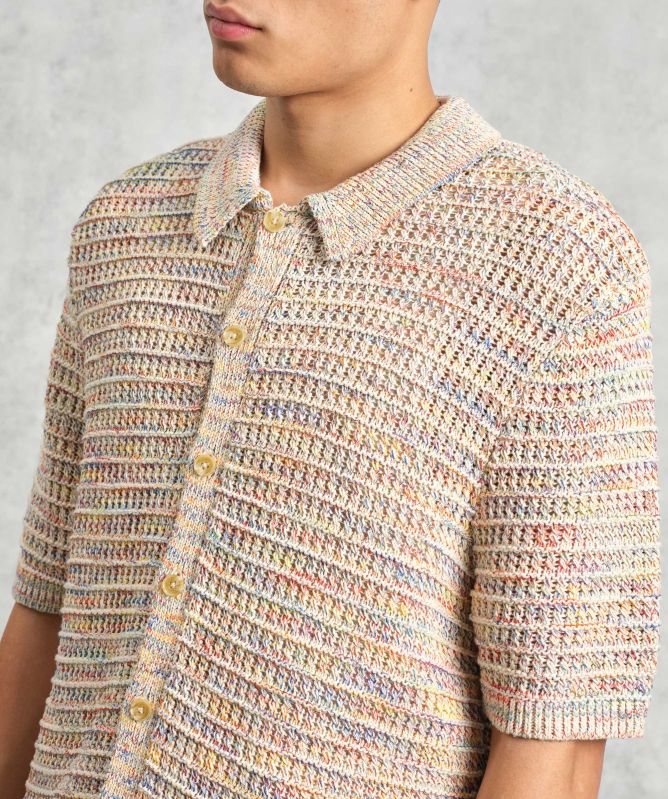 Wax London Twist Knit Tellaro Shirt