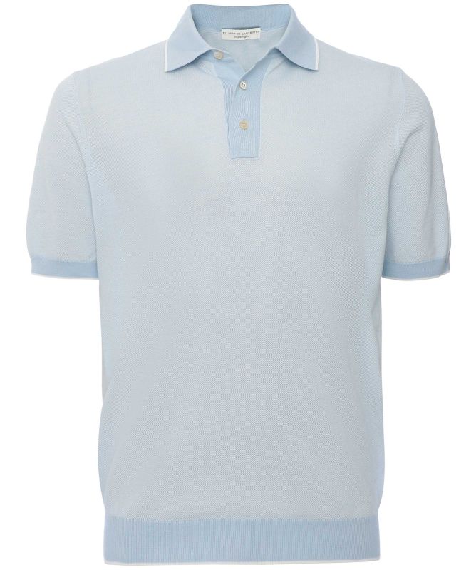 Filippo De Laurentiis Superlight Pique Polo Shirt