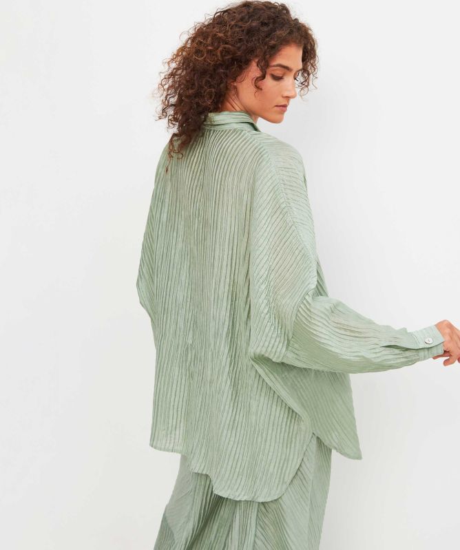 Thanny Oversized Pleated Shirt