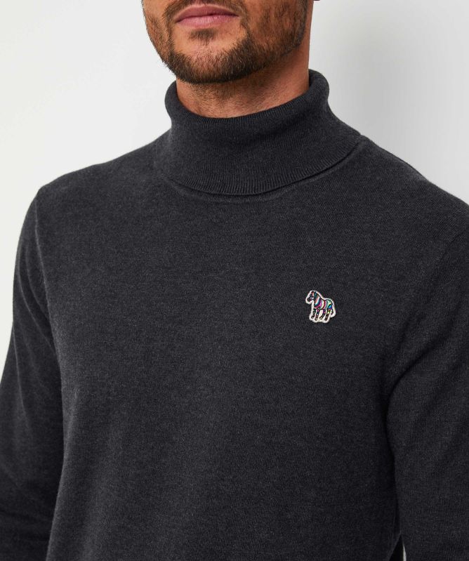 Paul Smith Roll Neck Zebra Jumper