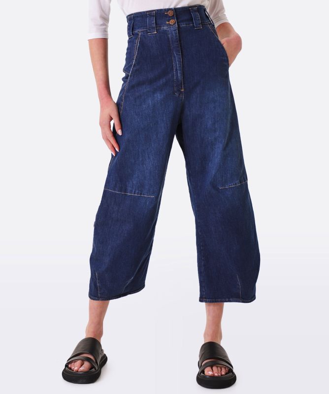 Lurdes Bergada Wide-Leg Denim Pants